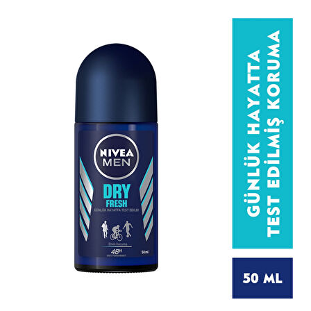 NIVEA MEN Dry Fresh Roll-On 50 ml X 5 ADET