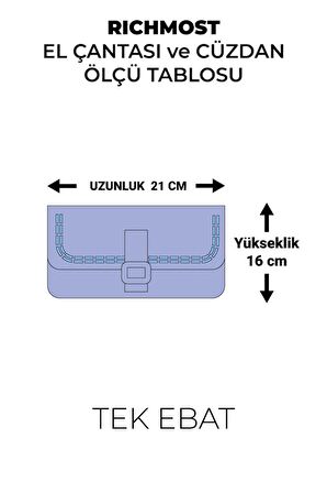 Zincir Detaylı ve Yedek Askılı Kadın Omuz Çantası Şık Cüzdan Siyah