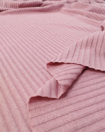 Pembe Raporlu Triko Örme Kumaş Hırkalık & Kazaklık En: 140cm
