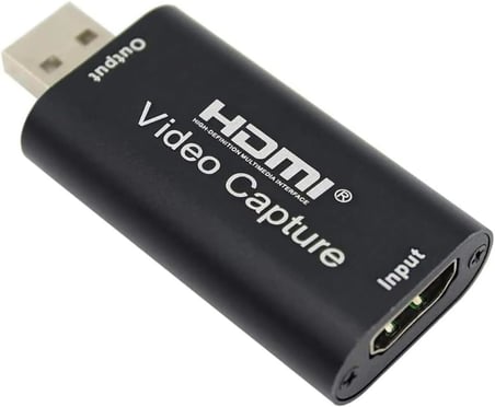 Ekran Görüntüsü Kayıt, Ses ve Video Capture Yakalama Kartı 1080p 30fps HDMI - USB Yakalama Kartı, Yüksek Çözünürlük, Canlı Yayın, Oyun ve Video Kaydı İçin İdeal