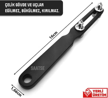 52mm Profesyonel Çelik Saat Tamiri Arka Kapak Açma Anahtarı