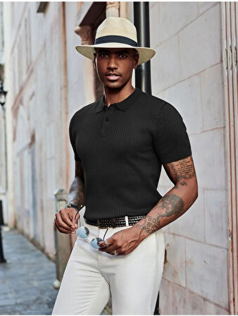 Carbon Erkek Triko Tshirt