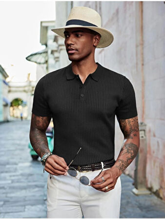 Carbon Erkek Triko Tshirt