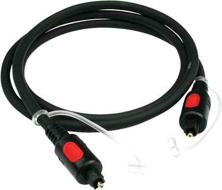 LWL High-End Dijital Siyah 1m TOSLINK Optik Kablo