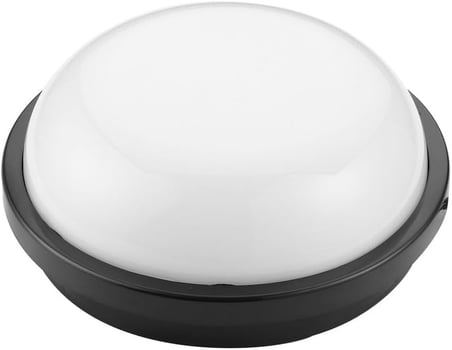 15W Artos Siyah Led Nem Su Geçirmez Banyo Bahçe Balkon Modern Tavan Duvar Lambası Beyaz Işık 6500K IP65 Dış Mekan Kullanıma Uygun