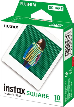 instax SQUARE anlık Film, beyaz kenarlık, 10 çekim paketi, ambalaj değişebilir
