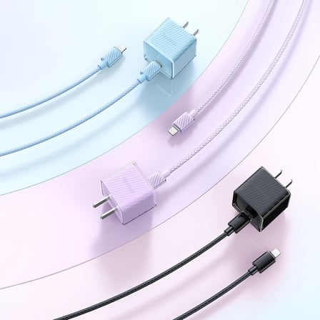 CA-3660 Crystal Serisi Type-c to Lightning 36W PD Hızlı Şarj ve Veri Aktarım Örgü Kablo Siyah 1.2m