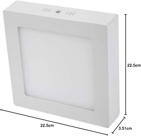 18W Kare Sıva Üstü Led Panel Armatür - Beyaz Işık CT-5234 Plastik Kasa