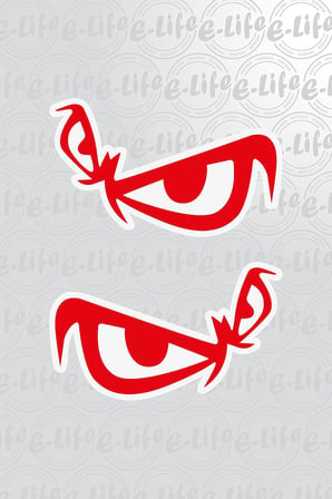 GÖZ STICKER 12 X 8 CM