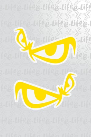 GÖZ STICKER 12 X 8 CM
