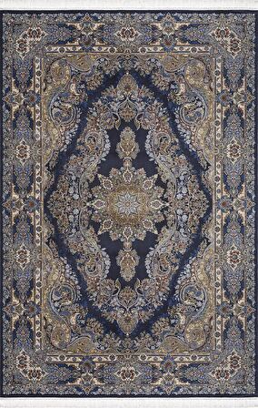 Artemis Halı Sılk 5156A KEMİK LACİVERT