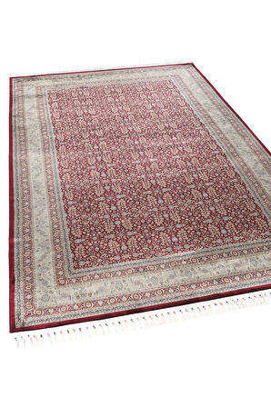 Apex Halı Bruj Bambu Viscon Halı 8771BU Bordo