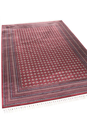 Apex Halı Bruj Bambu Viscon Halı 8751BU Bordo