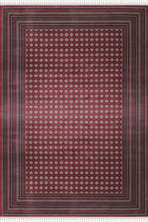 Apex Halı Bruj Bambu Viscon Halı 8751BU Bordo