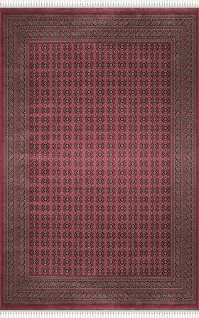 Apex Halı Bruj Bambu Viscon Halı 8751BU Bordo