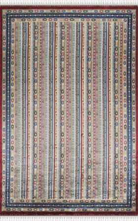 Apex Halı Bruj Bambu Viscon Halı 8741BU Bordo