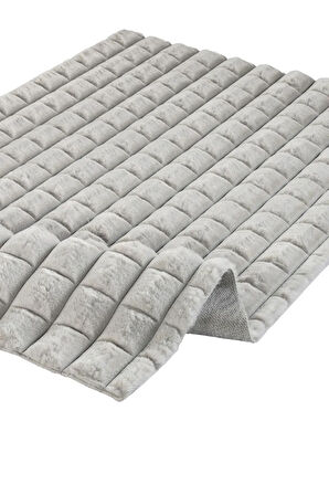 Apex Halı Diamante Peluş Halı 7005 Gri