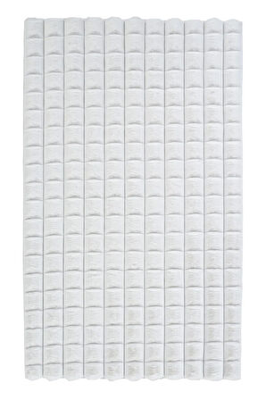 Apex Halı Diamante Peluş Halı 7001 Beyaz
