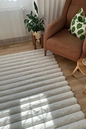 Apex Halı Linio Peluş Halı 7003 Bej