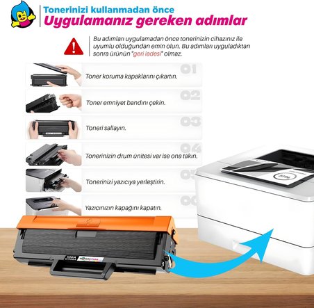 Hp Uyumlu 106A / W1106A Muadil Toner 2'li Avantaj Paket - Çipli / 107A / 107W / MFP 135W / MFP 137fnw