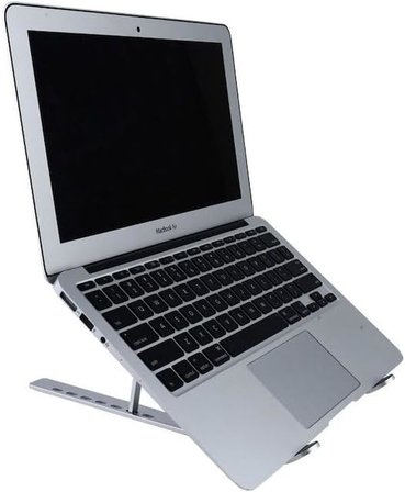 En Büyük Boy Alüminyum Katlanabilir Kademeli Laptop Bilgisayar Notebook Mac Standı, Ergonomik Notebook ve Tablet Tutucu, Çok Sağlam Metal Taşınabilir Tasarım, Hafif Koruma Çantası ile Beraber sg-001