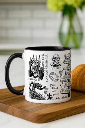 LOTR Yüzüklerin Efendisi Özel Tasarım Kupa Bardak