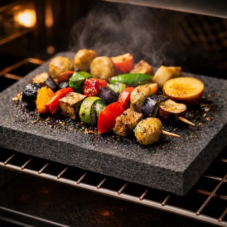 %100 DOĞAL MANGAL TAŞI I BARBEKÜ TAŞI I PİZZA TAŞI I 35X40X2 CM
