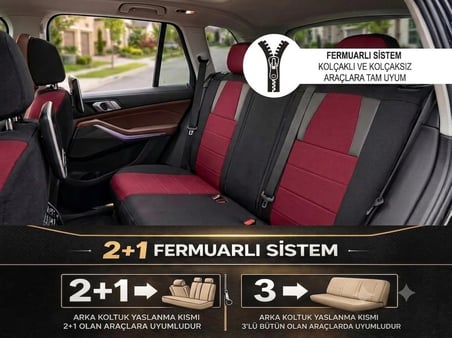 Monza Bordo Serisi Nissan Qashqai Koltuk Kılıfı TAM SET