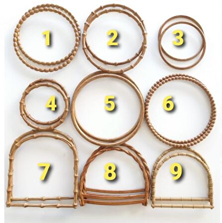 Bambu görünümlü plastik çanta sapı B4