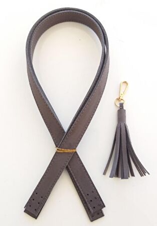 Süet Suni Deri Gri Çift Sap 70x2 cm