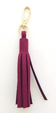 Süet Suni Deri Bordo Çift Sap 70x2 cm