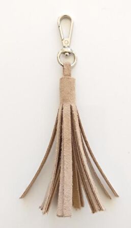 Süet Suni Deri Bej Çift Sap 70x2 cm