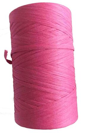 Fuşya renk rafya ip