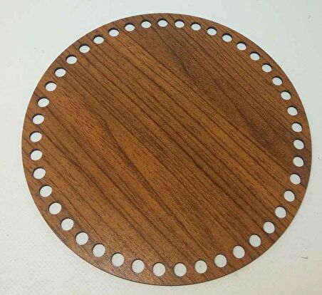 Ahşap 25 cm çapında plaka