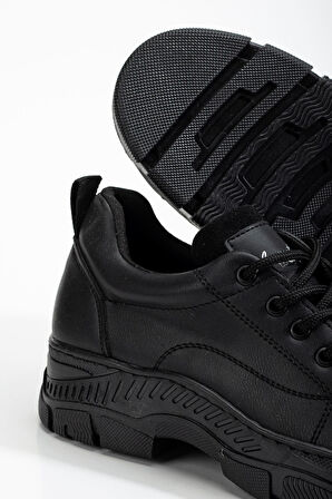 Peqas Siyah Kadın Sneaker Günlük Ayakkabı  