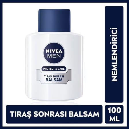 NIVEA MEN Erkek Protect&amp;Care Nemlendirici Tıraş Sonrası Balsam 100 ml, Hızlı Emilir, Nemlendirici,Aloe Vera
