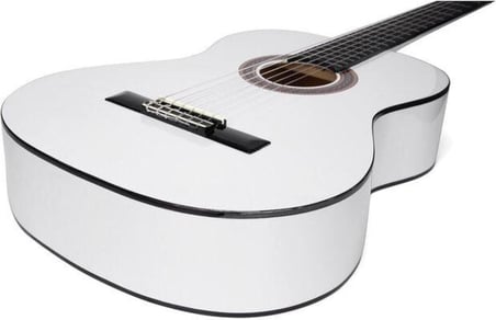 Vc104Twt Klasik Gitar 4/4 Beyaz Sap Çelikli Kılıf Pena