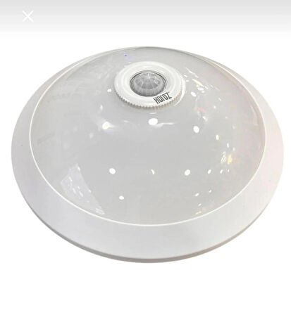 360° HAREKET SENSÖRLÜ ampüllü APARTMAN MERDİVEN ÖNÜ TAVAN ARMATÜRÜ DUYLU PLASTİK KASA