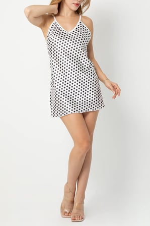 Desenli Sırt Dekolteli Gecelik-208 DESENLİ L-XL