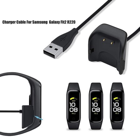 Samsung Galaxy Fit 2 R220 ile uyumlu USB Şarj Kablosu 15 cm AL2731
