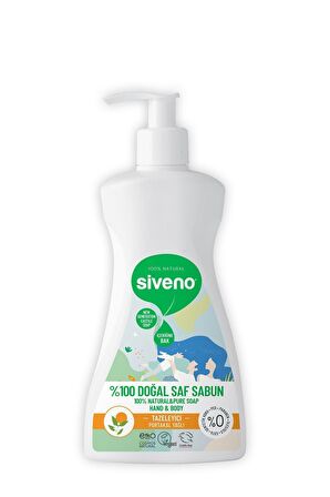 Siveno %100 Doğal Sıvı Kastil Sabun Portakal Yağlı Tazeleyici Nemlendirici Arındırıcı Bitkisel Vegan 300 ml