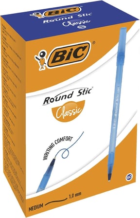 BIC Round Stic Tükenmez Kalem Mavi 60'lı Kutu