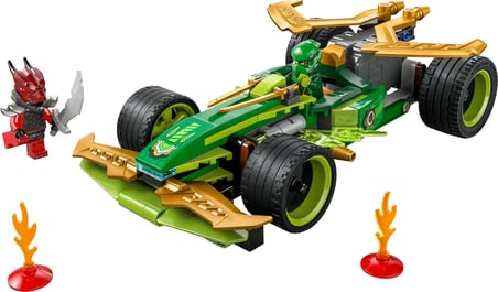 NINJAGO Lloyd’un Çek-Bırak Yarış Arabası 71828-7 Yaş ve Üzeri Çocuklar için Yaratıcı Oyuncak Yapım Seti, Doğum Günü Hediyesi (181 Parça)