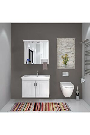 DENKO Lotus 80 cm MDF Banyo Dolabı