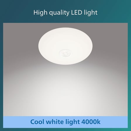 Philips Mauve Hareket Sensörlü Yuvarlak Tavan Lambası 6W 4000K Gün Işığı