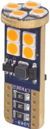 T10 Turuncu Canbuslu Park Ampulü 12 Led - 2'li Takım