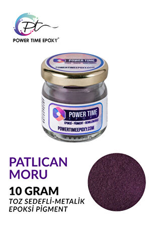 Sedefli Metalik Toz Pigment Boya / Patlıcan Moru / Epoksi Için 10 GRAM