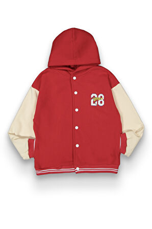 Erkek Çocuk 3 İplik Oversize Kapşonlu Kolej Ceket