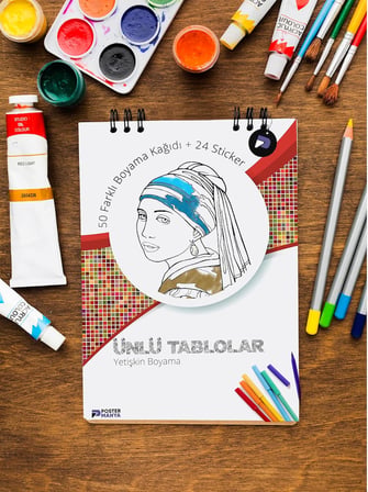 Ünlü Tablolar Yetişkinler Için Boyama Kitabı, Mandala Boyama Kitabı, Hobi Sanatsal Boyama Sayfaları, Yetişkin Boyama Seti, Van Gogh