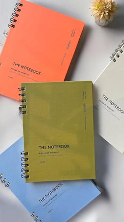 Spiralli 80 Yaprak Kareli A5 Defter, Not Defteri, Okul Defteri, 4 Farklı Renk Seçeneği (04 Orange Coral)